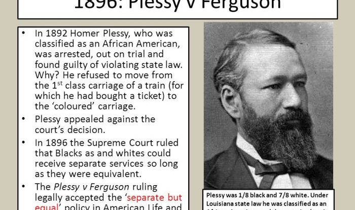 Plessy v ferguson answer key