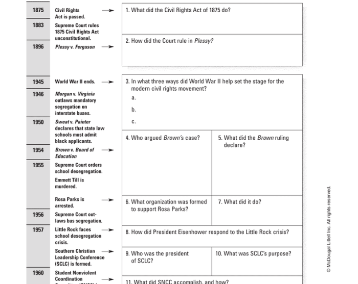 Plessy v ferguson answer key