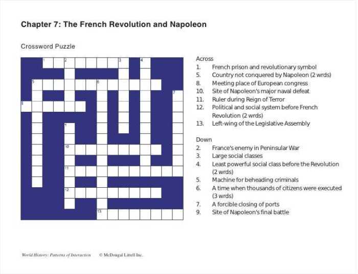 Russian revolution crossword puzzle answers