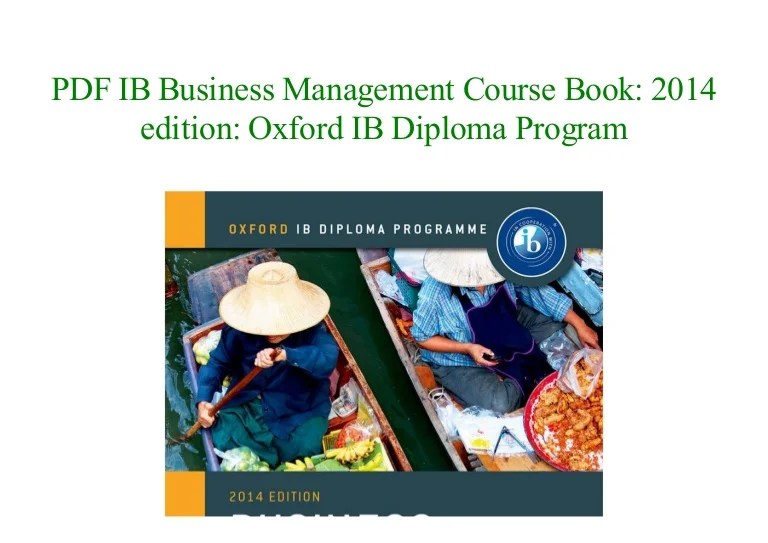 Ib business management textbook 5th edition pdf